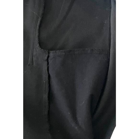 CABI LONG SLV FRONT ZIP COTTON/POLY FLEECE JACKET, WOMENS, L, BLACK/WHITE STRIPE - Picture 4 of 12